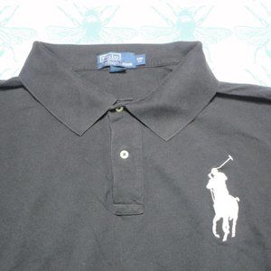 Polo by Ralph Lauren Black Polo Large Graphic Men's Size - 5xl 5XB